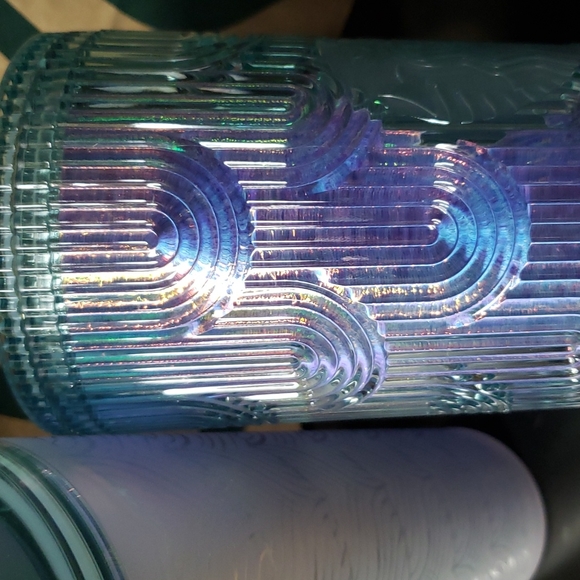 NWT Set of 2 Starbucks Aqua colored Mermaid Tail Tumblers 24 oz. - Picture 8 of 8